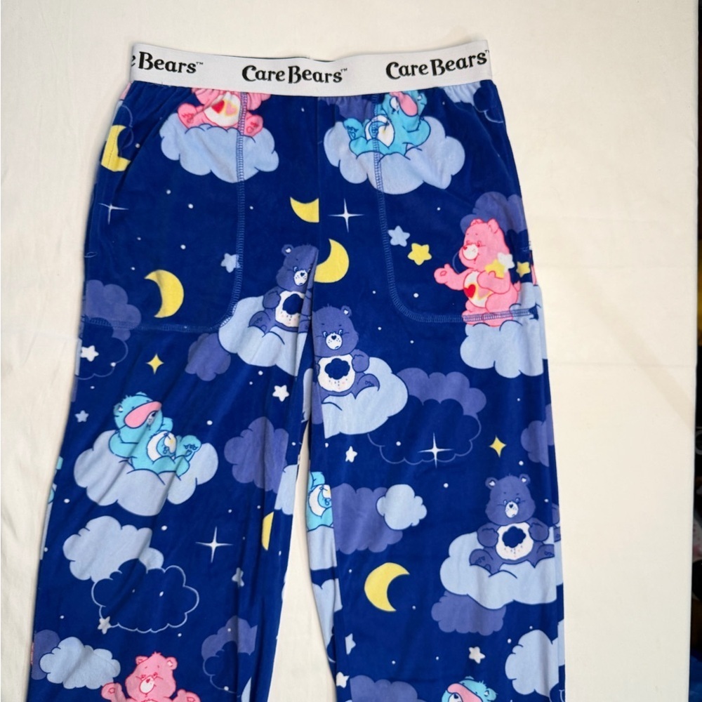 Care Bears Pajama Bottoms - Blue with Colorful Characters